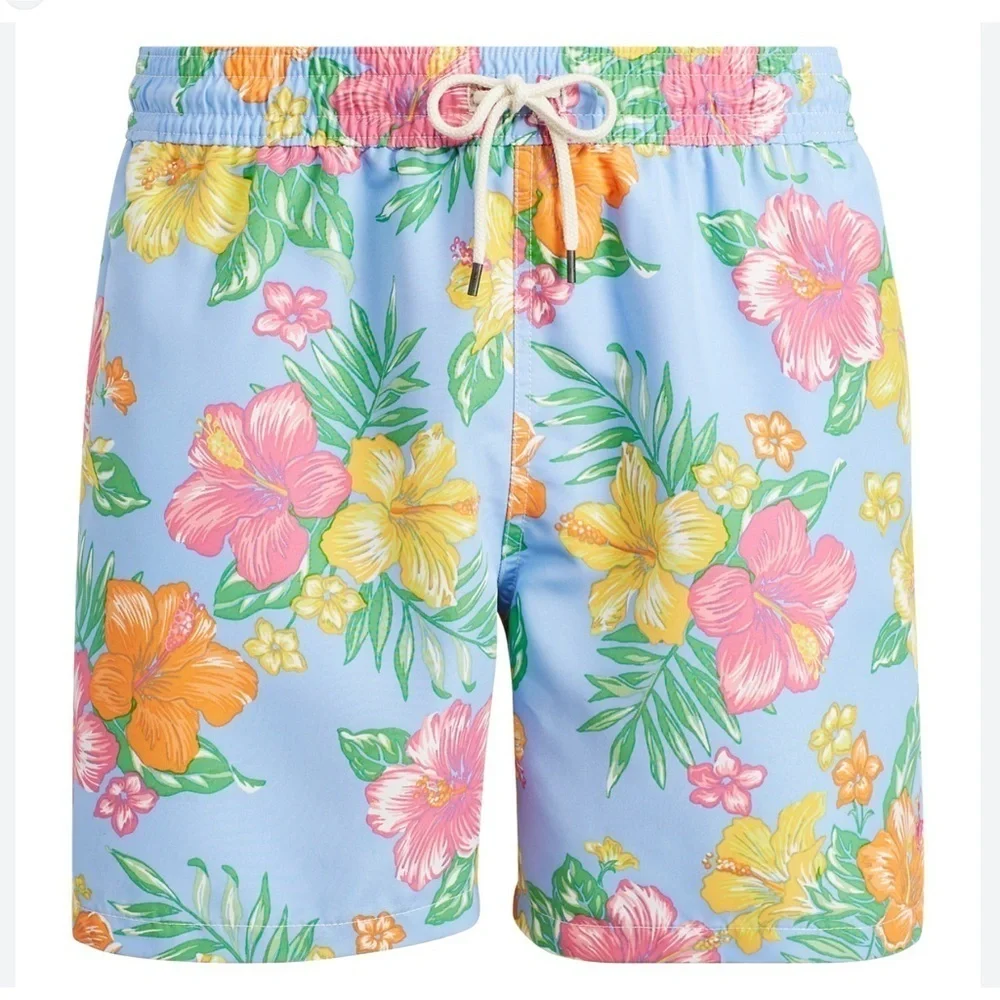 Polo Ralph Lauren tropical hibiscus print board shorts Size Large